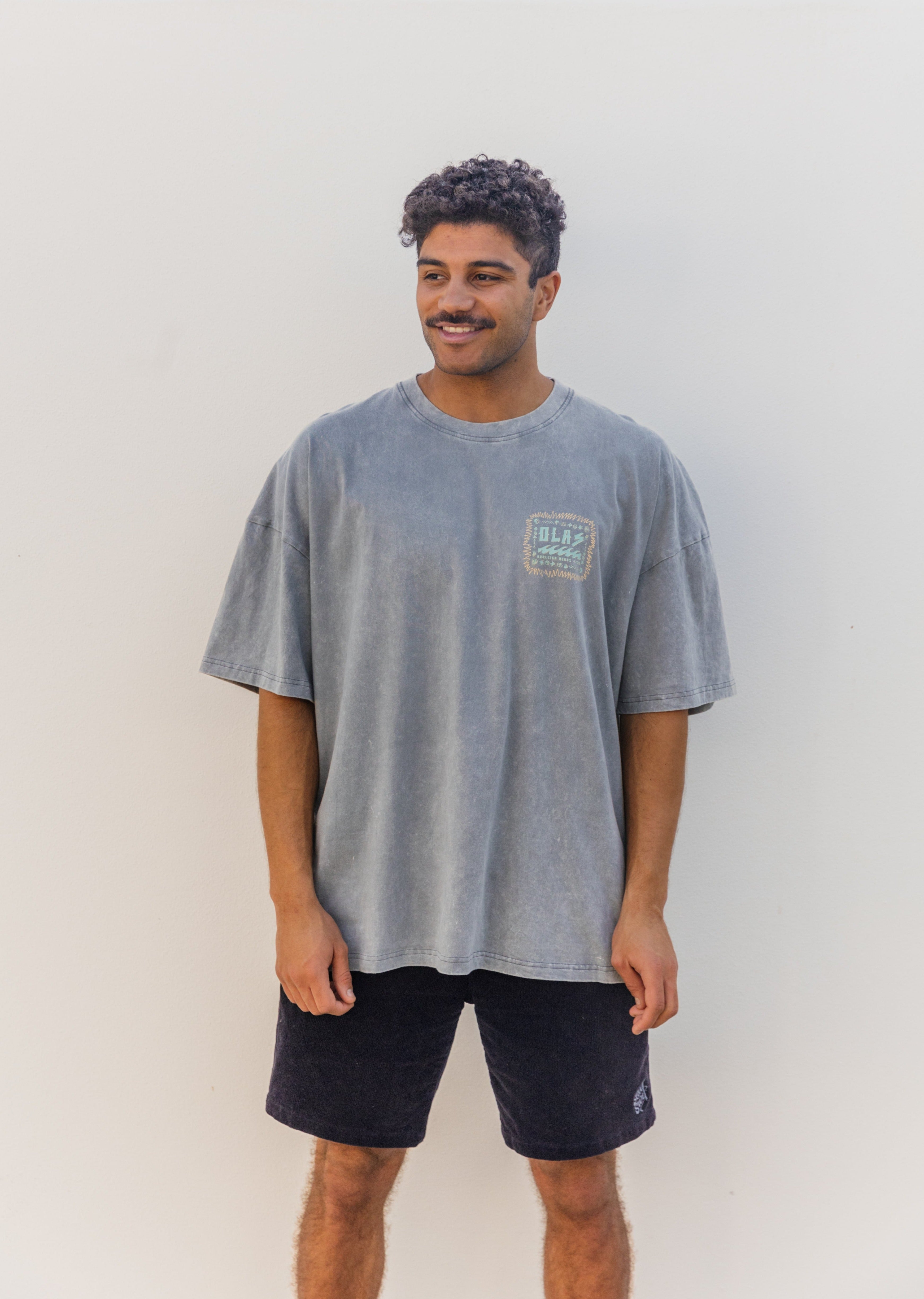 CLASSIC BOX TEE CHARCOAL