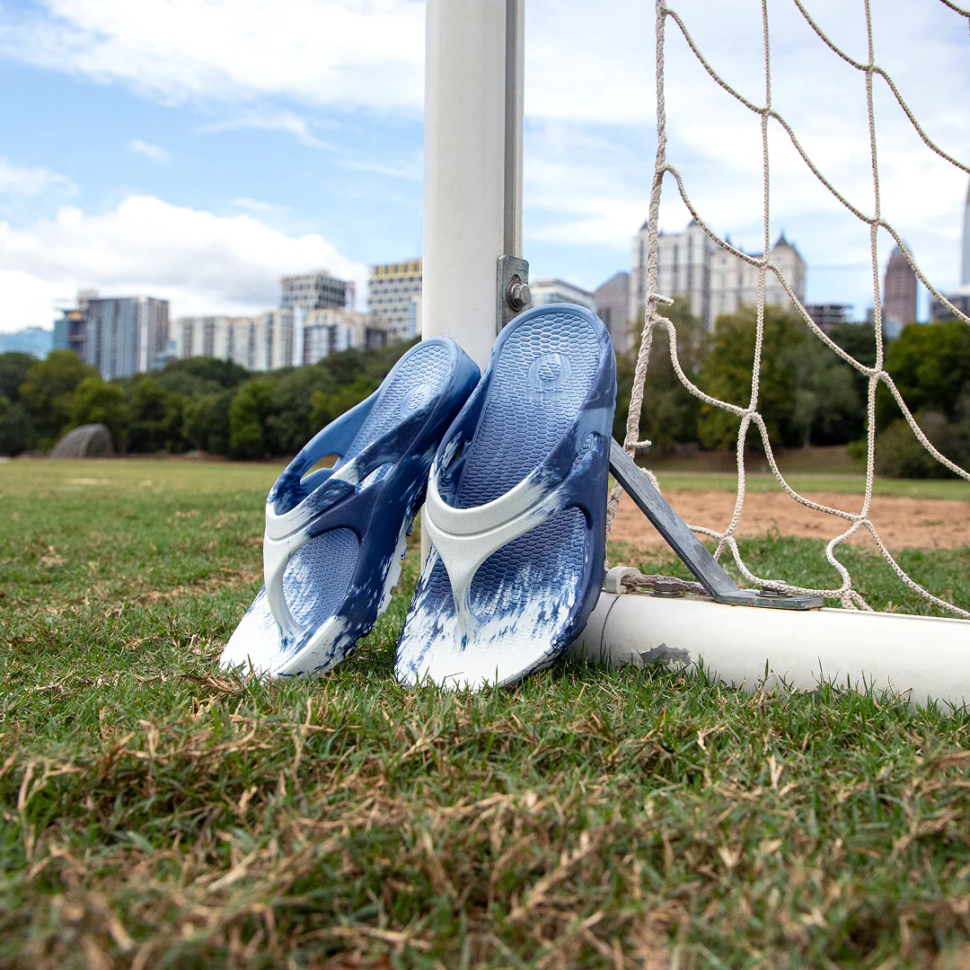 Youth Recovery Flip Flop, Kona Blue Marble